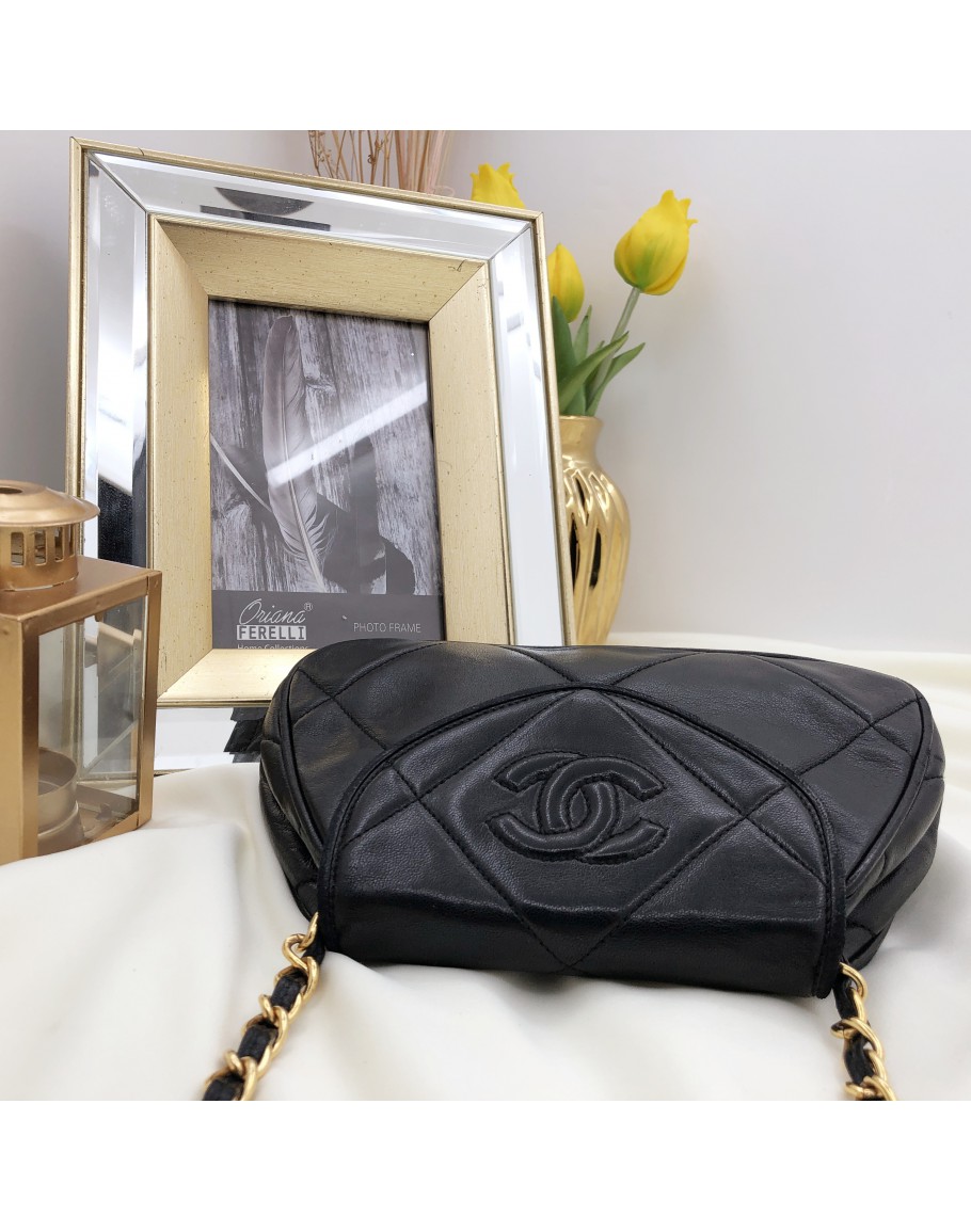 CHANEL Vintage Mini Clutch Flap Chain Shoulder Bag GHW